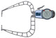 Kroeplin D4100, 50 - 100 mm, ANALOG EXTERNAL MEASURING GAUGE FOR GROOVES AND THICKNESS MEASUREMENT