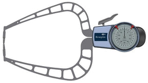 KROEPLIN D450, 0 - 50 mm, ANALOG EXTERNAL MEASURING GAUGE FOR GROOVES AND THICKNESS MEASUREMENT