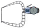 KROEPLIN D450F, 0 - 50 mm, ANALOG EXTERNAL MEASURING GAUGE FOR GROOVES AND THICKNESS MEASUREMENT