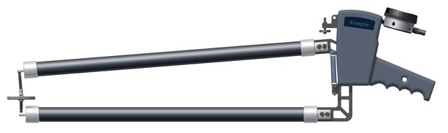 KROEPLIN C12100T, 0 - 100 mm, DIGITAL EXTERNAL MEASURING GAUGE FOR FOAMED MATERIAL AND FOILS