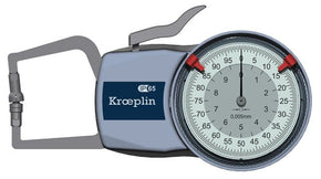 KROEPLIN D110T, 0 - 10 mm, ANALOG EXTERNAL MEASURING GAUGE FOR FOAMED MATERIAL AND FOILS