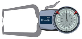 Kroeplin D220, 0 - 20 MM, ANALOG EXTERNAL MEASURING GAUGE FOR GROOVES AND THICKNESS MEASUREMENT