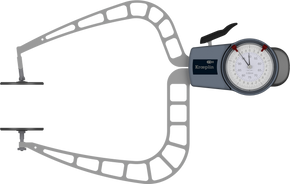 Kroeplin D4100T | Mechanical external measuring gauge | Range 50 – 100 mm | Measuring Depth 167 mm