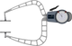 Kroeplin D4100T | Mechanical external measuring gauge | Range 50 – 100 mm | Measuring Depth 167 mm