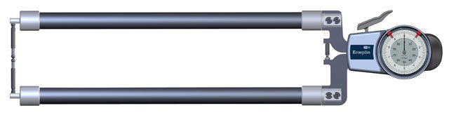 Kroeplin D8100, 0 - 100 mm, ANALOG EXTERNAL MEASURING GAUGE FOR GROOVES AND THICKNESS MEASUREMENT