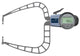 Kroeplin K4100, 50 - 100 mm, DIGITAL EXTERNAL MEASURING GAUGE FOR GROOVES AND THICKNESS MEASUREMENT