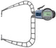 Kroeplin K4150, 100 - 150 mm, DIGITAL EXTERNAL MEASURING GAUGE FOR GROOVES AND THICKNESS MEASUREMENT