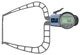 KROEPLIN K450F, 0 - 50 mm, DIGITAL EXTERNAL MEASURING GAUGE FOR GROOVES AND THICKNESS MEASUREMENT
