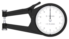 Kroeplin POCO 2F, 0 - 10 MM, ANALOG EXTERNAL MEASURING GAUGE FOR GROOVES AND THICKNESS MEASUREMENT