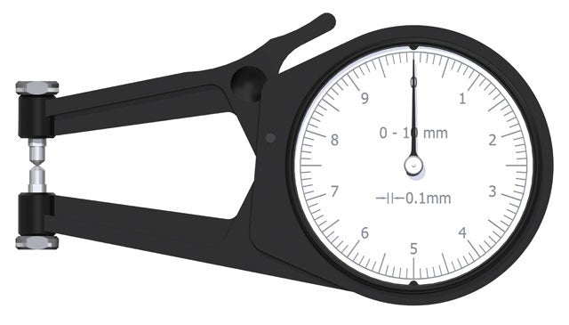 Kroeplin POCO 2K, 0 - 10 MM, ANALOG EXTERNAL MEASURING GAUGE FOR GROOVES AND THICKNESS MEASUREMENT