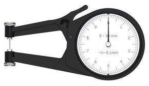 Kroeplin POCO 2N, 0 - 10 MM, ANALOG EXTERNAL MEASURING GAUGE FOR GROOVES AND THICKNESS MEASUREMENT