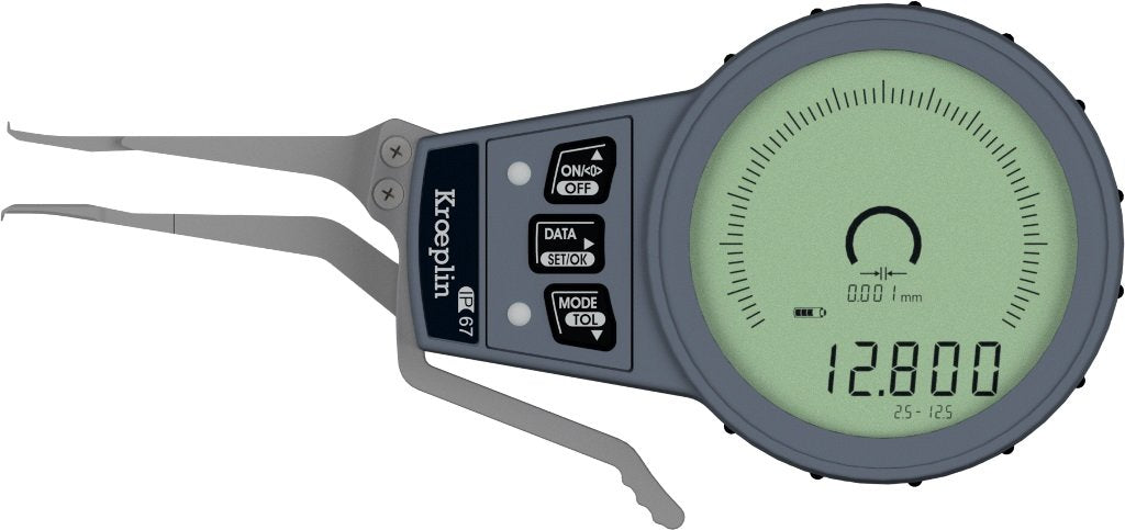 Kroeplin G002, 2.5 - 12.5 mm, Digital internal measuring gauge