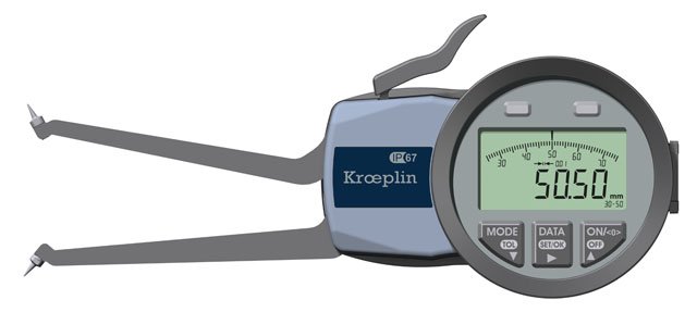 KROEPLIN G2G30, 30 - 50 MM, DIGITAL  Internal measurement for blind holes