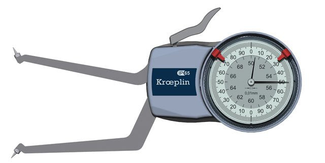 KROEPLIN H2G50, 50 - 70 mm, ANALOG  Internal measurement for blind holes