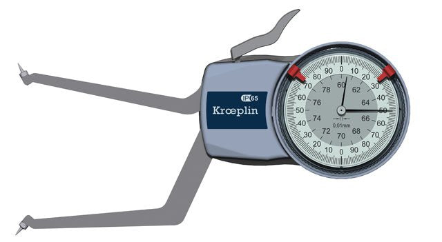 KROEPLIN H2G60, 60 - 80 mm, ANALOG Internal measurement for blind holes