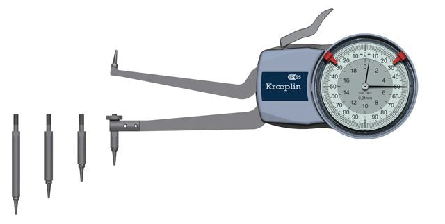 Kroeplin H2M50, 50 - 100 mm, ANALOG Internal comparison measurement