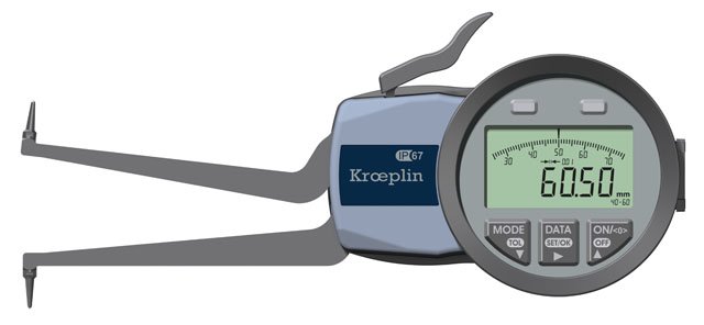 KROEPLIN L240, 40 - 60 MM, DIGITAL INTERNAL MEASURING GAUGE