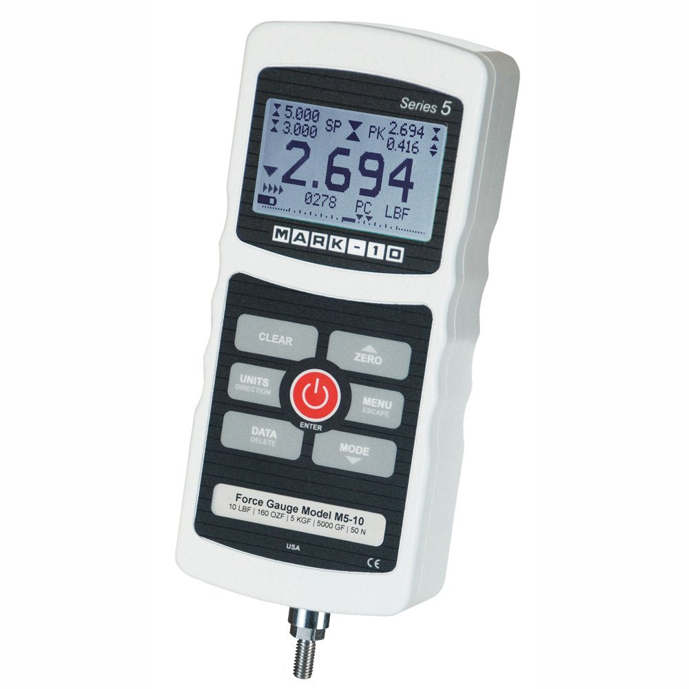 MARK 10 M5-200 FORCE GAUGE| 200 LBF / 3200 OZF / 100 KGF / 1000 N / 1 KN CAPACITY FORCE GAUGE