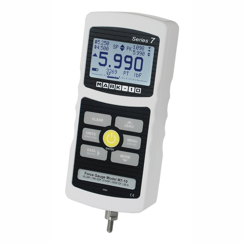 MARK 10 M7-5 FORCE GAUGE| 5 LBF / 80 OZF / 2.5 KGF / 2500 GF / 25 N CAPACITY FORCE GAUGE