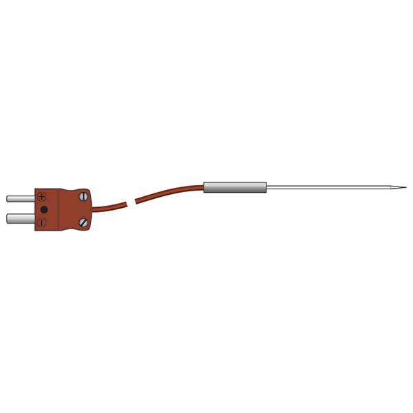 ETI 137-180 | Miniature Needle Probe | Type T, 1 m Lead, Ø1 mm Tip - generaltechuae