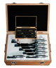Mitutoyo 103-927-10 | Outside Micrometer Set | Ratchet Stop | 0-75mm Range, 0.01mm Graduation (3 Piece Set)