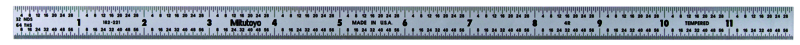 Mitutoyo 12, Inch Steel Rule