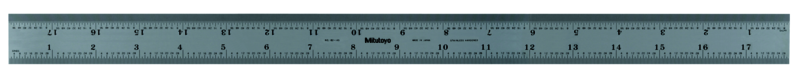 Mitutoyo 18, Inch Steel Rule