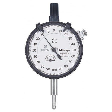 Mitutoyo 2109S-10 High Resolution Dial Indicator Range 1mm, Graduation 0.001 mm