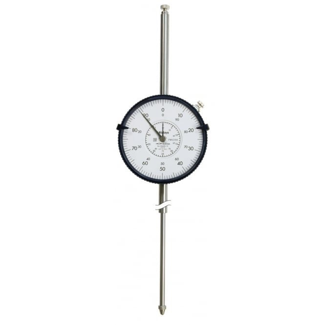 Mitutoyo 3060S-19 Extra Long Stroke Large Diameter Dial Indicator, Range 80mm, Graduation 0.01mm