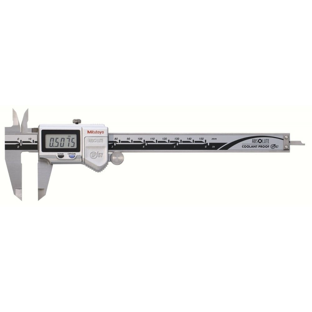 Mitutoyo 500-752-20 ABSOLUTE Digimatic Coolant Proof Caliper 0-150mm / 0-6"
