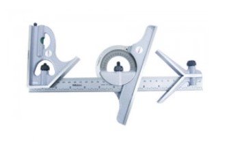 Mitutoyo 180-907B | Combination Square Set | Series 180 | Resolution 1mm, 0.5mm or 1/32 inch, 1/64 inch | Size 300mm or 12 inch - generaltechuae