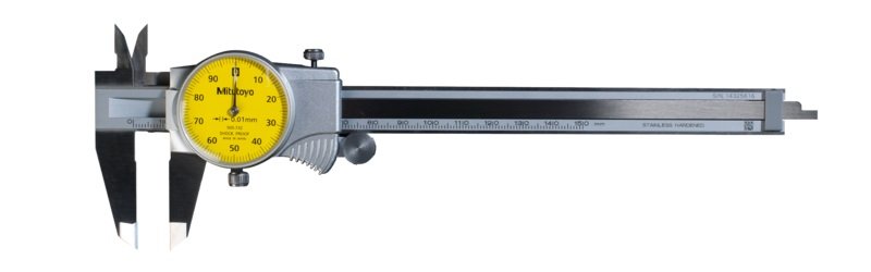 Mitutoyo 505-732, Dial Caliper 0-150mm, 0,01mm, 1mm/rev - generaltechuae