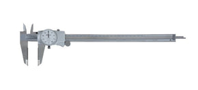 Mitutoyo 505-747 | Dial Caliper | Series 505 | OD Carbide Tipped Jaws | Graduation 0.001 Inch | Accuracy ±0.002 Inch | Range 0 to 12 Inch | Weight 370 g