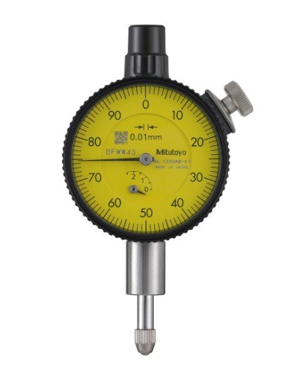 Mitutoyo 1230AB-01 | Dial Gauge | Flat Back | ANSI/AGD Type | Graduation 0.01 mm | Range 2.5 mm - generaltechuae