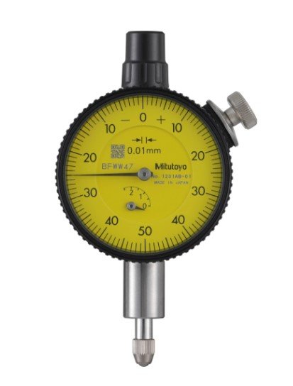 Mitutoyo 1231AB-01 | Dial Gauge | Flat Back | ANSI/AGD Type | Graduation 0.01 mm | Range 2.5 mm - generaltechuae