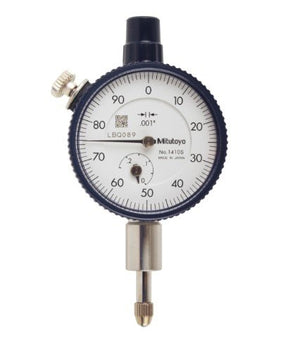 Mitutoyo 1410SB-10 | Dial Indicator | Flat Back | AGD/ANSI | Series 1 | Jeweled Bearing | Graduation 0.001 inch | Range 0.25 inch