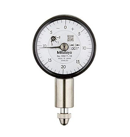 Mitutoyo 1921AB-10 | Dial Gauge | Flat Back | Series 1 | ANSI/AGD Type | Jewelled Bearing | Graduation 0.001 inch | Range 0.1 inch - generaltechuae