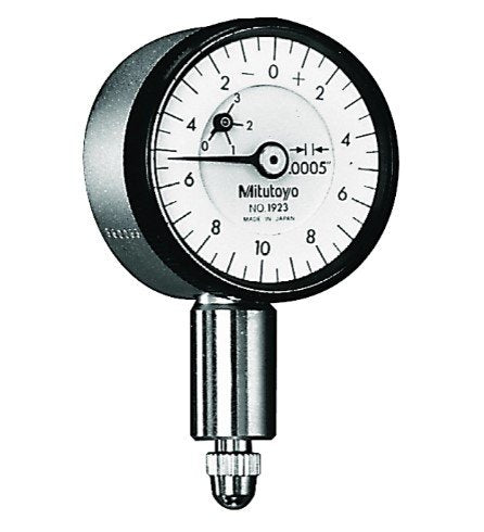 Mitutoyo 1923AB-10 | Dial Gauge | Flat Back | Series 1 | ANSI/AGD Type | Jewelled Bearing | Graduation 0.0005 inch | Range 0.05 inch - generaltechuae