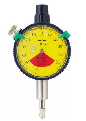 Mitutoyo 1929SB-62 | Dial Indicator | Flat Back | One Revolution | Series 1 | Graduation 0.01 mm | Range 1 mm - generaltechuae