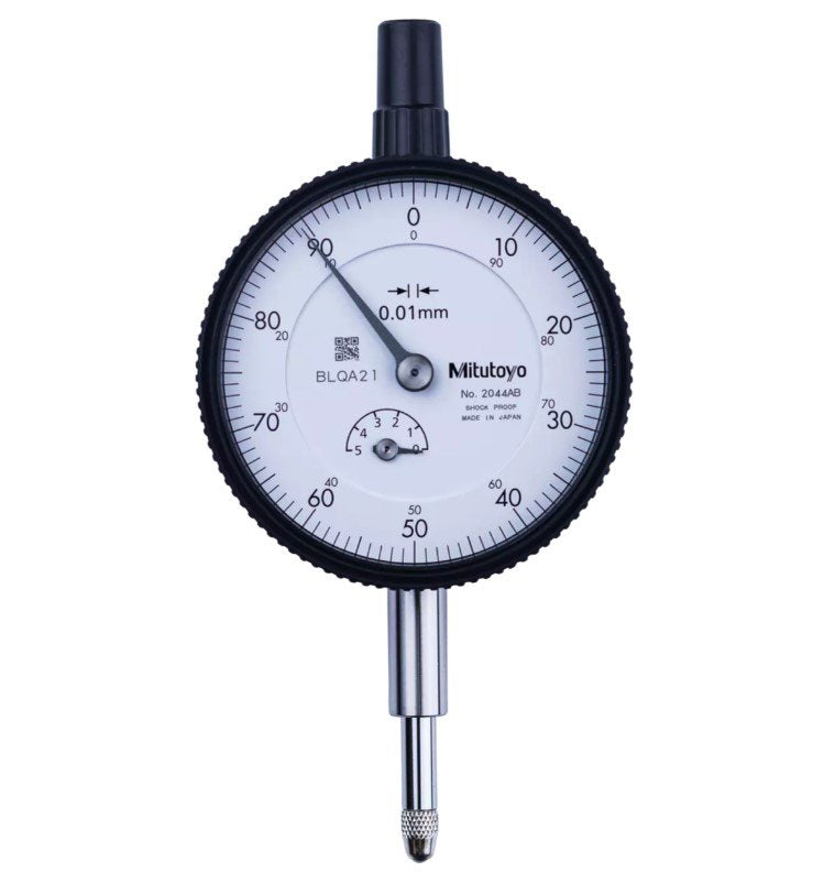 Mitutoyo 2044AB | Dial Gauge | Flat Back | ISO Type | Series 2 | Graduation 0.01 mm | Range 5 mm - generaltechuae