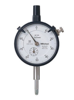 Mitutoyo 2046A-01 | Dial Gauge | Flat Back | Series 2 | Graduation 0.01mm | Accuracy +/- 0.013mm | Range 10mm - generaltechuae