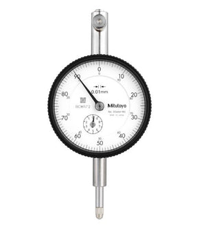 Mitutoyo 2046AB-80 | Dial Gauge | Flat Back | ISO Type | Series 2 | Peak Hold Type | Graduation 0.01mm | Range 10mm