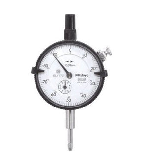 Mitutoyo 2046AB | Dial Gauge | Flat Back | ISO Type | Series 2 | Graduation 0.01mm | Accuracy +/- 0.013mm | Range 10mm