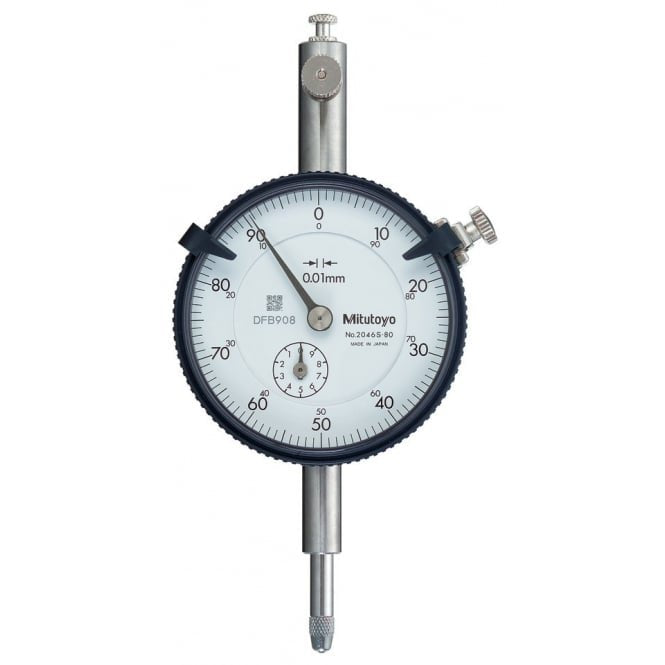 Mitutoyo 2046S-80 Peak-Hold Dial Indicator Range 10mm, Graduation 0.01 mm