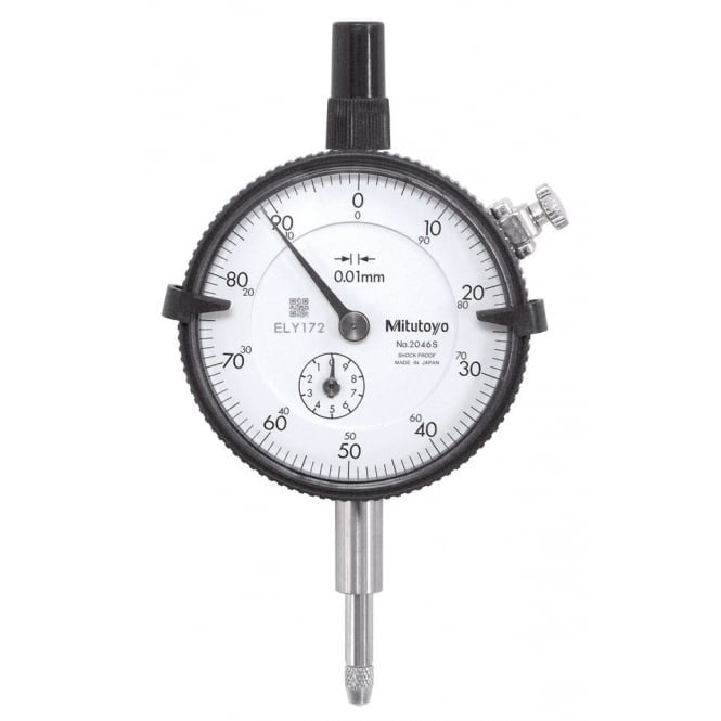 Mitutoyo 2046S Standard Dial Indicator Range 10mm, Graduation 0.01 mm