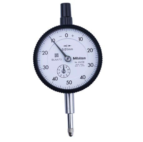 Mitutoyo 2047AB-11 | Dial Gauge | Flat Back | ANSI/AGD Type | Jewelled Bearing | Graduation 0.01 mm | Range 10 mm - generaltechuae