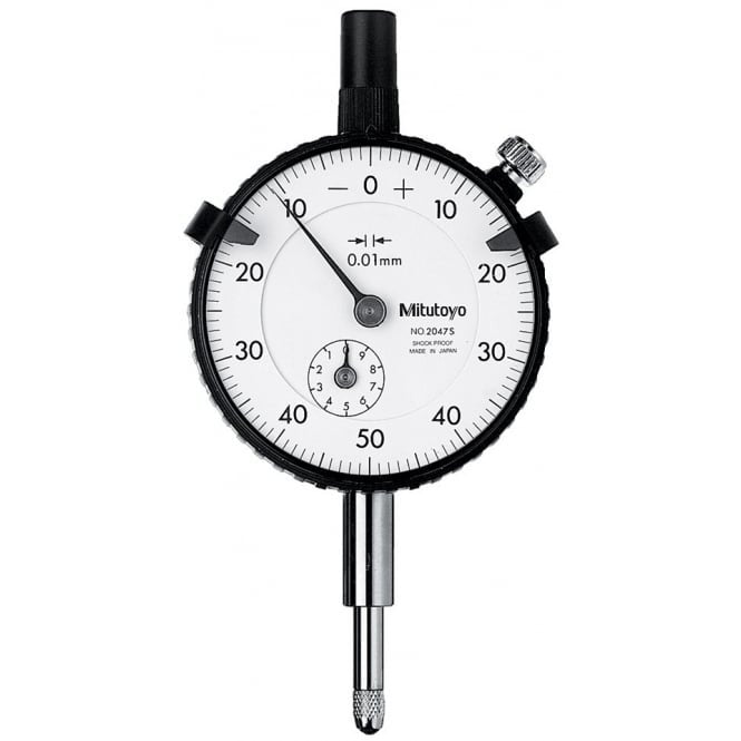 Mitutoyo 2047S Standard Dial Indicator Range 10mm, Graduation 0.01 mm