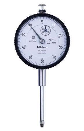 Mitutoyo 2052A-19 | Dial Gauge | Lug Back | ISO Type | Series 2 | Jewelled Bearing | Graduation 0.01mm | Range 30mm