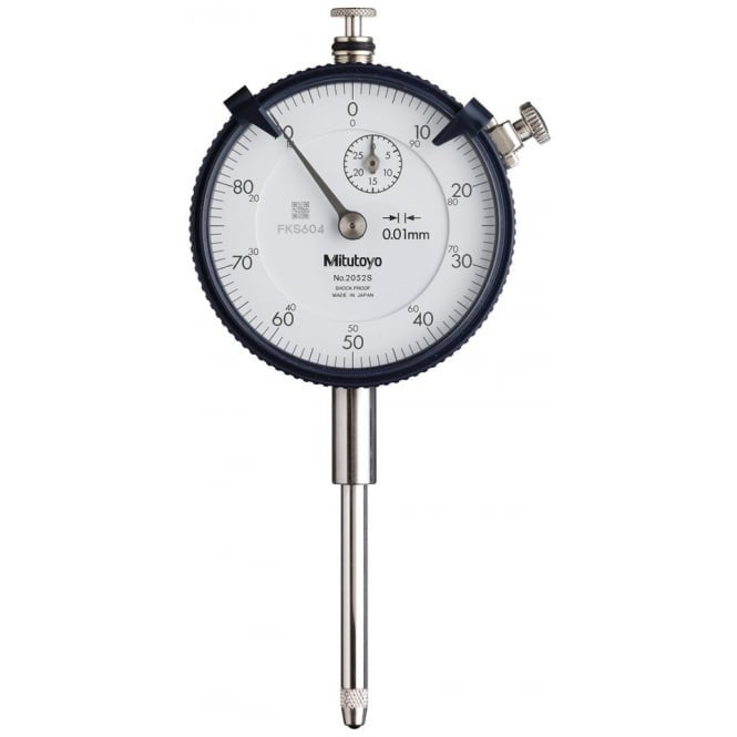 Mitutoyo 2052S Long Stroke Dial Indicator Range 30mm, Graduation 0.01 mm