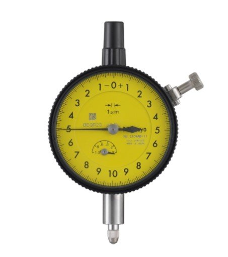 Mitutoyo 2109AB-11 | Dial Gauge | Flat Back | ANSI/AGD Type | Jewelled Bearing | Graduation 0.001 mm | Range 1 mm - generaltechuae
